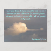 Carte Postale Apocalypse 3 15-16 avec nuage crachant (Devant)