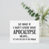 Carte Postale Apocalypse Signification (Debout devant)
