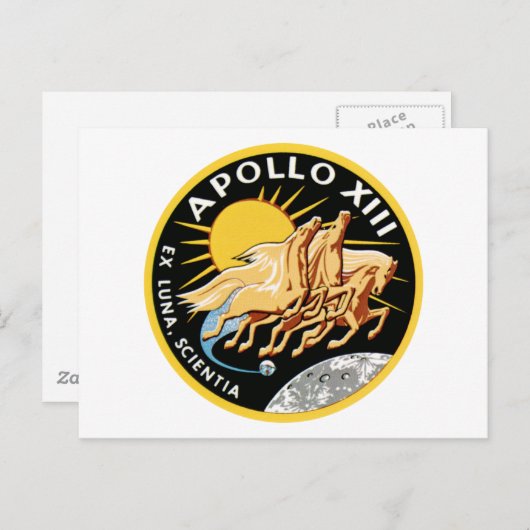 Carte Postale Apollo 13 (Devant / Derrière)