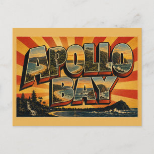 Carte Postale Apollo Bay Victoria Australie côte d'art de surf