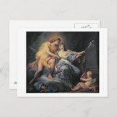 Carte Postale Apollo caressing the nymph Leucothée (Devant / Derrière)