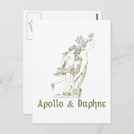 Carte Postale Apollo & Daphne (Devant / Derrière)