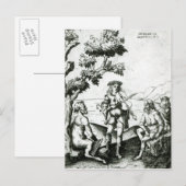 Carte Postale Apollo et Pan (Devant / Derrière)