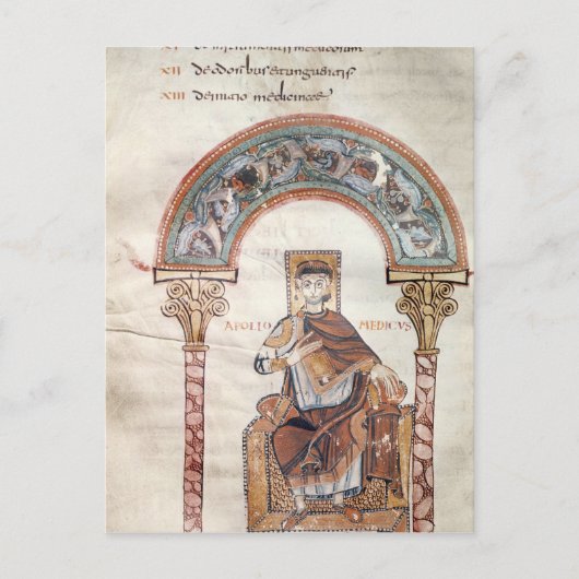 Carte Postale Apollo Medicus, de 'Etymologiae' (Devant)
