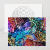 Carte Postale Apophyse Abstraite Fractale X (Devant / Derrière)