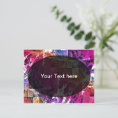 Carte Postale Apophyse Fractal Art - Modèle web d'araignée (Debout devant)