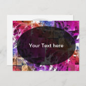 Carte Postale Apophyse Fractal Art - Modèle web d'araignée (Devant / Derrière)