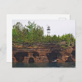 Carte Postale Apostle Islands - Phare de Devil's Island (Devant / Derrière)