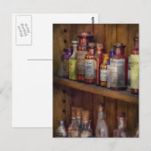 Carte Postale Apothécaire - À l'intérieur du cabinet médical (Devant / Derrière)