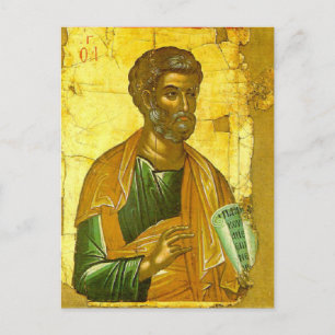 Carte Postale Apôtre Pierre Icône byzantine Orthodoxe chrétienne