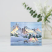 Carte Postale APPALOOSA HORSE TIPI CAMP par SHARON SHARPE (Debout devant)