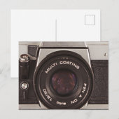 Carte Postale appareil-photo des années 80 (Devant / Derrière)