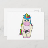 Carte Postale Appareil photo Licorne (Devant / Derrière)