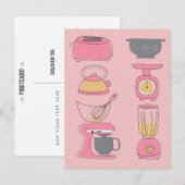 Carte Postale Appareils de cuisine modernes Illustration Marketi (Devant / Derrière)