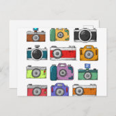 Carte Postale Appareils Photo Anciens (Devant / Derrière)