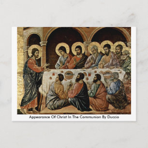 Carte Postale Apparence Du Christ Dans La Communion Par Duccio