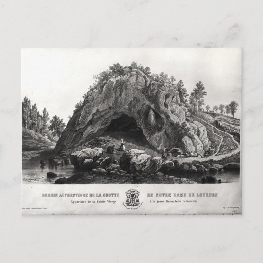 Carte Postale Apparition de la Vierge Marie (Devant)