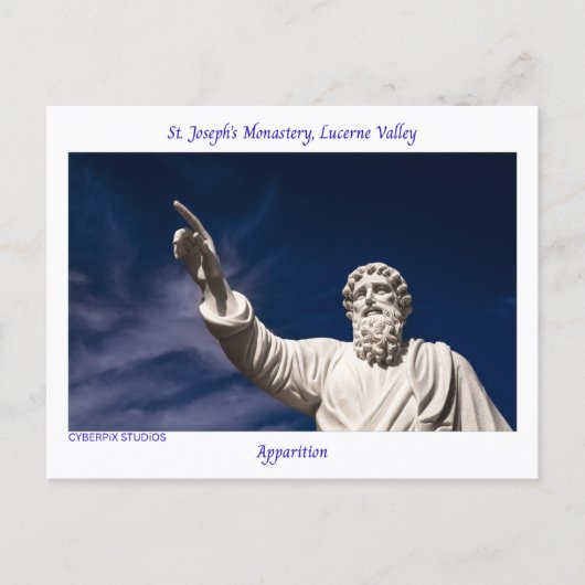 Carte Postale « Apparition » Vallée de Lucerne (Devant)