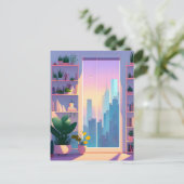 Carte Postale Appartement Lover plante, poste (Debout devant)