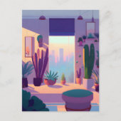 Carte Postale Appartement Lover plante, poste (Devant)