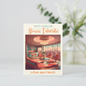 Carte Postale Appartement Urbain Futuriste Atomique (Debout devant)