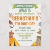 Carte Postale Appel à tous les campeurs heureux Camping (Devant)