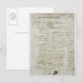 Carte Postale Appel de Maximilien de Robespierre (Devant / Derrière)