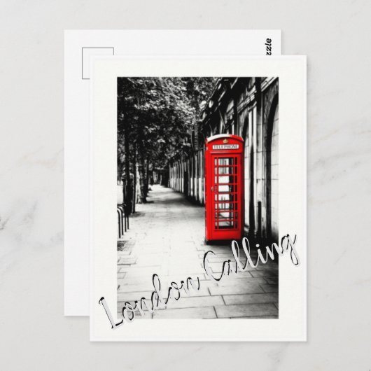 Carte postale - Appel Londres (Devant / Derrière)