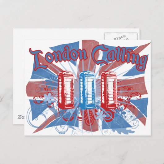 Carte Postale Appel Londres (Devant / Derrière)