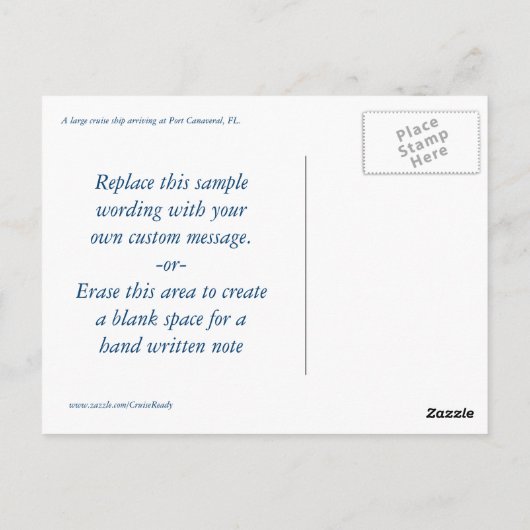 Carte Postale Appel Quantum Venait (Dos)