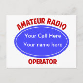 Carte Postale appeler QSL (Devant)