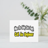 Carte Postale Appeler un ingénieur (Debout devant)