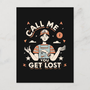 Carte Postale appelez-moi si vous vous perdez