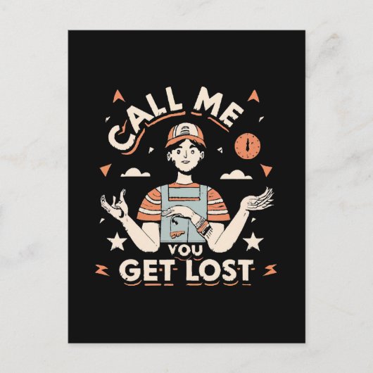 Carte Postale appelez-moi si vous vous perdez (Devant)
