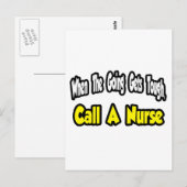 Carte Postale Appelez une infirmière (Devant / Derrière)