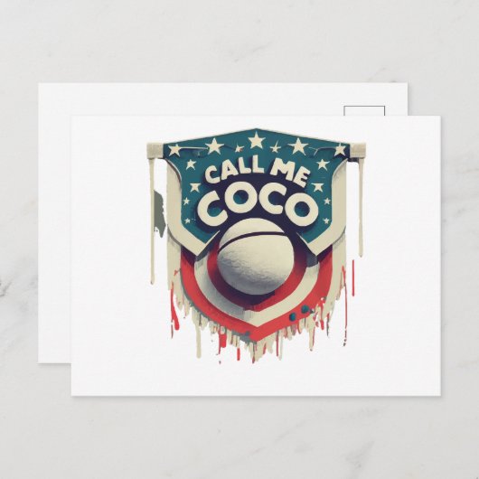 Carte Postale Appelle-moi Coco Appelle-moi Champion (Devant / Derrière)