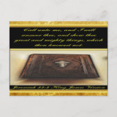 Carte Postale Appelle-moi, et je répondrai à Jérémie 33:3 (Devant)