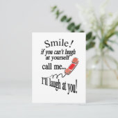 Carte Postale Appelle-Moi, Je Rierai À Toi. Cynique et très drôl (Debout devant)