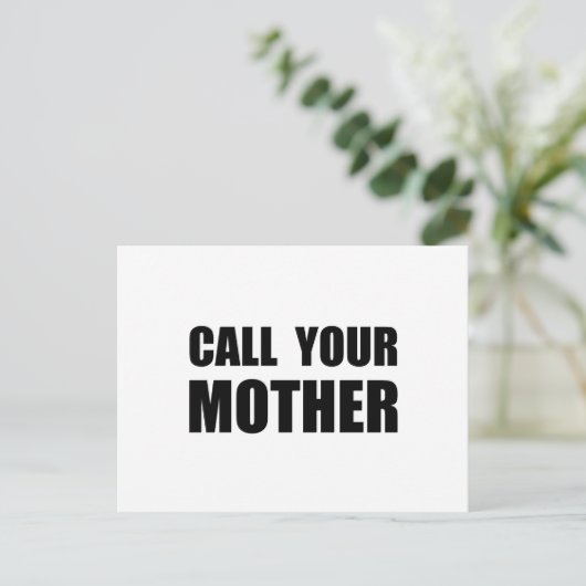 Carte Postale Appelle Ta Mère (Debout devant)