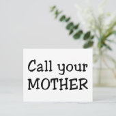 Carte Postale Appelle ta mère (Debout devant)