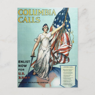 Carte Postale appels Columbia
