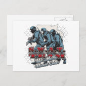 Carte Postale Appels du siège de l'équipe SWAT (Devant / Derrière)