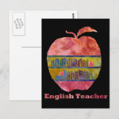 Carte Postale Apple anglais (Devant / Derrière)