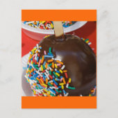 Carte postale Apple couverte au chocolat (Devant)