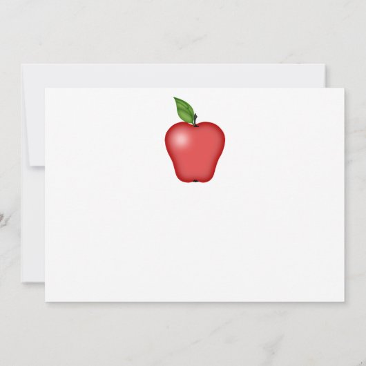 Carte postale Apple de l'enseignant (Dos)