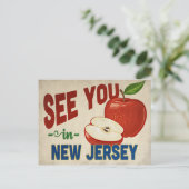 Carte Postale Apple du New Jersey - Vintage voyage (Debout devant)
