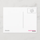 Carte postale Apple fleurit (Dos)