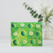 Carte Postale Apple Halves Peinture (Debout devant)