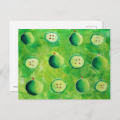 Carte Postale Apple Halves Peinture (Devant / Derrière)