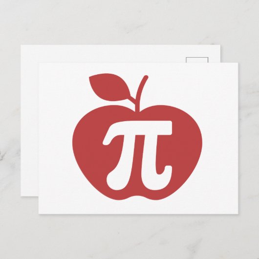 Carte Postale Apple Pi 3.14 (Devant / Derrière)